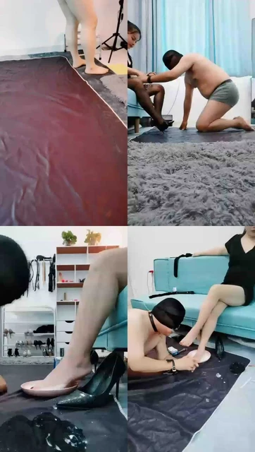 【香颜S】玉足喂食酸奶，舔脚，圣水