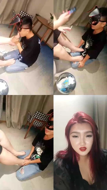 【宝珠姐姐s】恋足耳光踢裆踢JJ