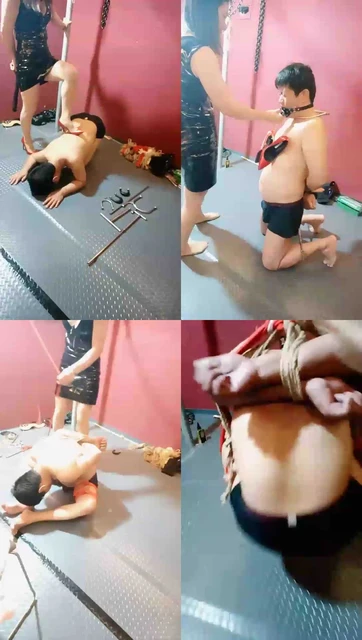 【唯雅S】器械调教（强制），踢裆，虐乳，捆绑