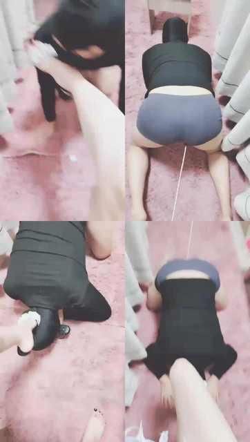 【灵竹】被绑住下体的狗，被主人玩