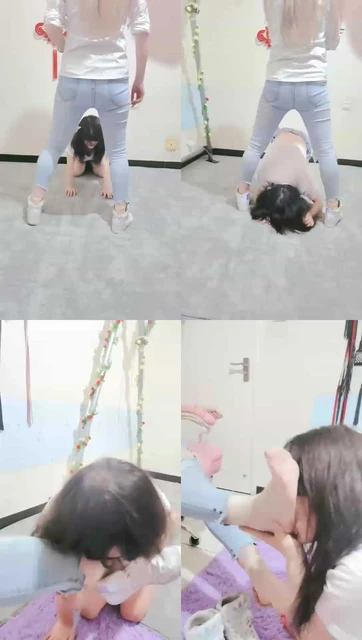 【梦幻大大】胯下短肉丝玩母狗