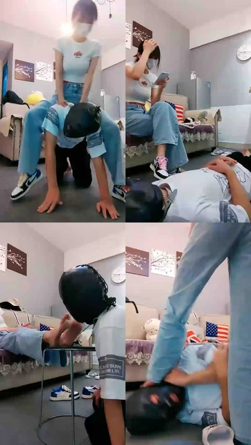 【暴力美学s】随心玩（舔鞋舔脚骑马钻胯坐脚深喉腿绞舔脚底脚耳光）