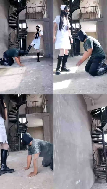 【猫神大人】（皮靴爆踹）女护士威胁病人签卖身契（上）