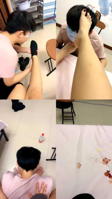 【胖虎】带回家舔昨晚开发素人嫩脚丫