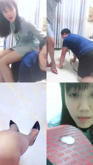【紫琳S】遛狗，高跟踩脸，舔脚，鞭打