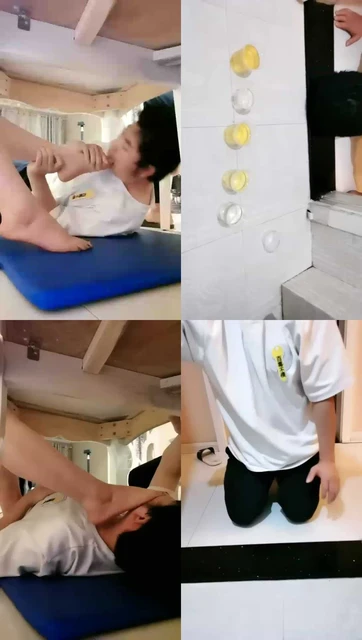 【Michelle傲雪s】饭桌底下贱狗舔脚，深喉脚耳光，圣水