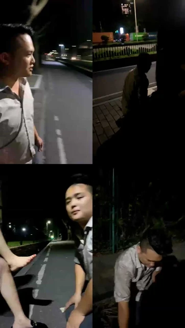 【番番奶奶S】户外调教，暴力踢踹，磕头跪拜，狗撒尿，耳光踢裆SP