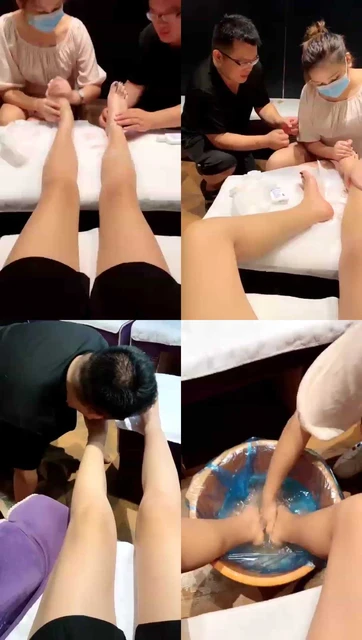 【虞姬】足浴店间技师脚，舔裸足，喝圣水