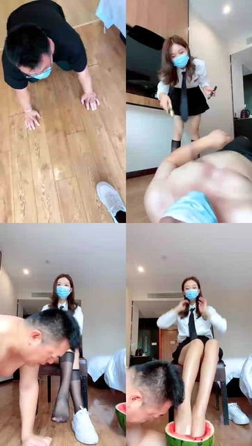 【虞姬】老师能舔裸足，被k女校花虐乳，深喉