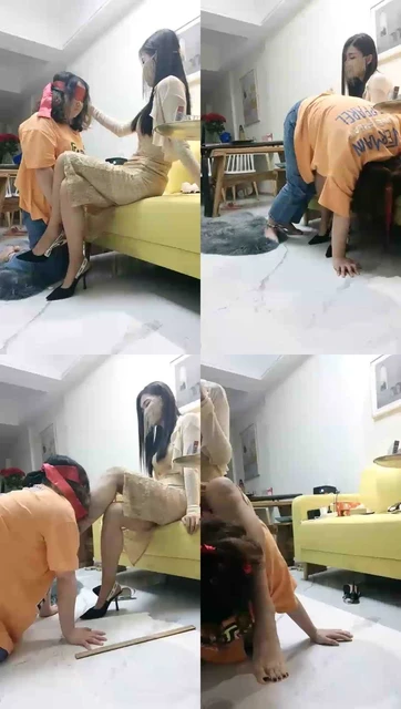 【女攻驾到】调教女奴，SP，舔脚（独）