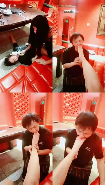 【天津冰冰女主】调教饭店服务员