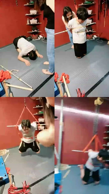 【唯雅S】调教耍小脾气的私奴（鼻勾,吊脖,SP,捆绑,绑吊）