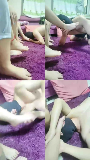 【雪碧SAMA】我的狗给我素人姐妹清理脚