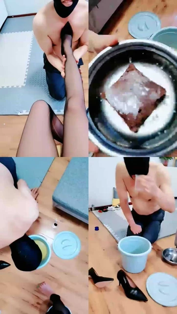 【蜘蛛女王】贱货吃口水面包，喝隔夜尿加晨尿