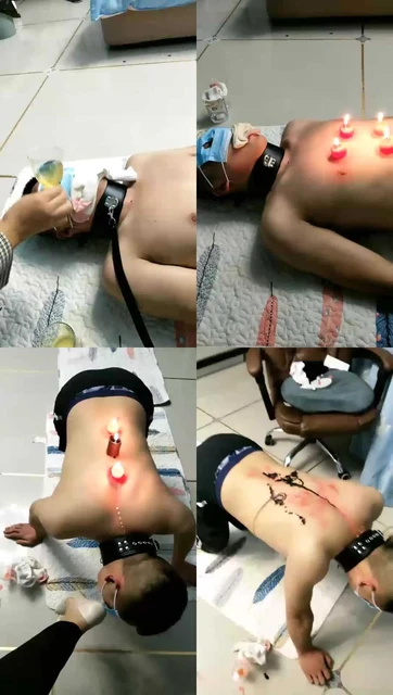 【情侣月儿s】圣水泡棉袜+人体烛台吃口水