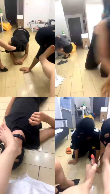 【婉婉s】双主调教双奴，互扇耳光