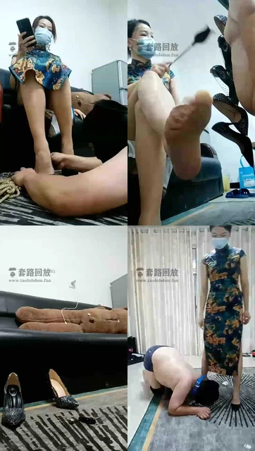 【暖狐】旗袍咖丝恋足狗