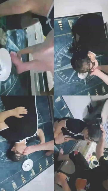 【胭脂泪痕M】给男主舔脚，喂食踩碎的香蕉