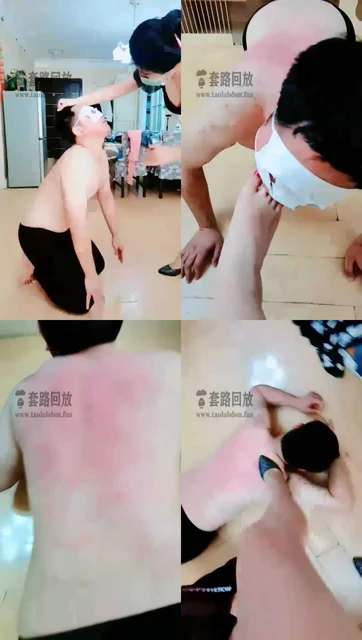 【天津冰冰女主】耳光连抽藤条打出血