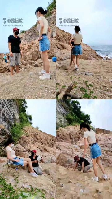 【暴力关学s】海滩踢裆耳光踩踏