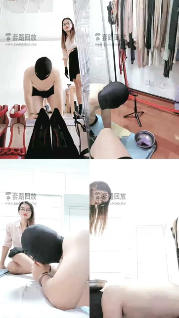 【执念】跪拜鞋子祖宗，舔靴子，闻臭丝袜脚，舔脚深喉