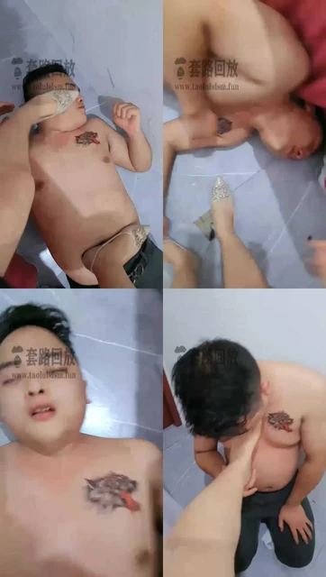 【滔滔】调教平底尖头鞋踩踏（被删视频）