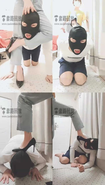 【夏琳】花式玩狗，狂踹后背，脖子窒息