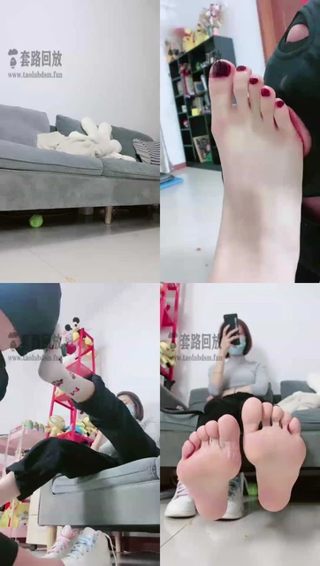 【Q月s】舔脚场超特写不射没有小JJ