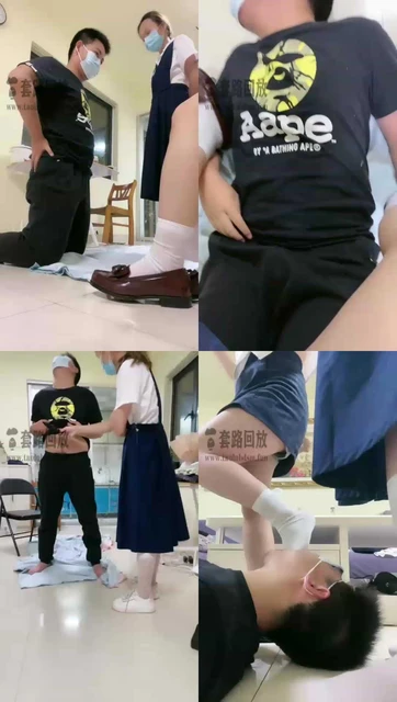 【小痴大人】带闺蜜调狗玩嗨了，全身踩踏踢档舔脚钻跨