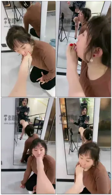 【歌迪丝】三婶下班就在镜子前犯贱