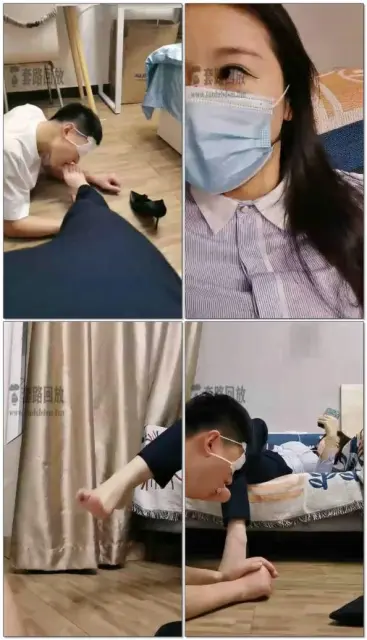 【梵高】御姐下班回家跪舔丝足