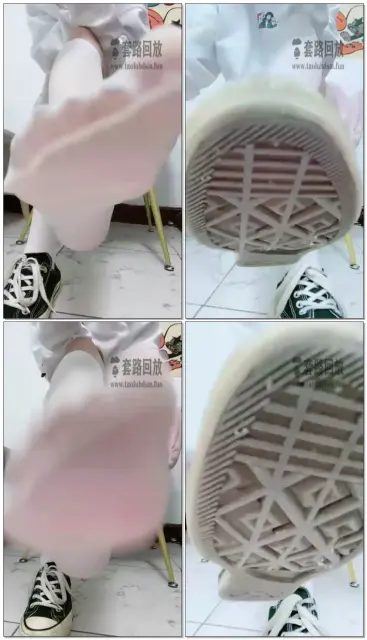 【Q月s】第一视角红绿灯帆布鞋白袜