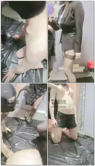 【红桃K女王陛下】西装暴徒双女主耳光玉足调教