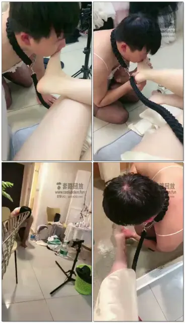 【芊白大大】狗子穿女装来舔主人圣水应聘直播m