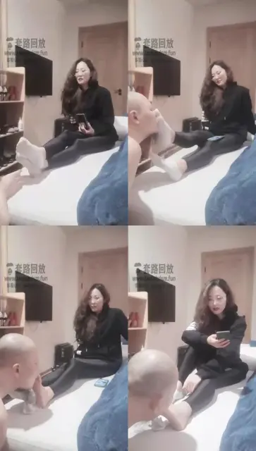 【女王菲主】夜跑回来闻臭脚