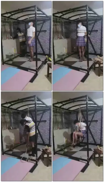 【s夏夏绳缚】捆绑荡秋千（一）（被删视频）