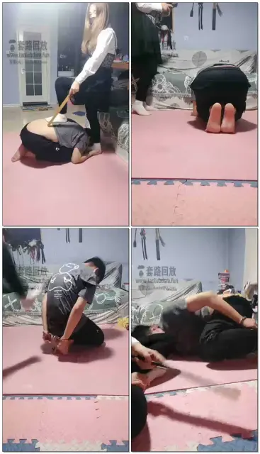 【Audrey丶雪儿】上课，打屁股，脚心，绑住狗子，让你乱跑