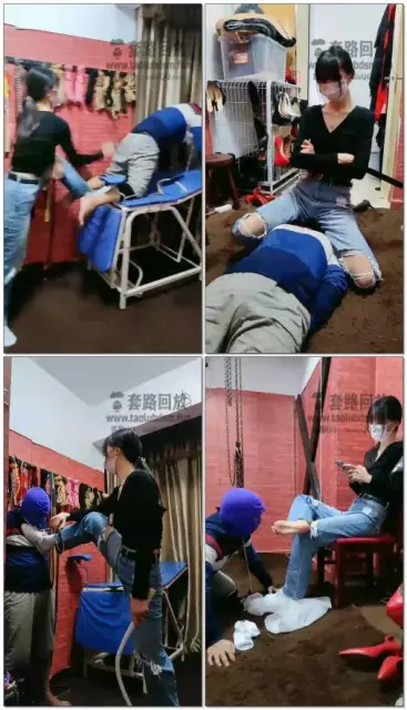 【暴力美学s】膝盖顶档牛仔裤坐脸拳击肚子重度sp舔鞋底站立鞋深喉