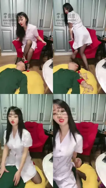 【浅夏大大】做脸足交，口水喂食，调教贱狗