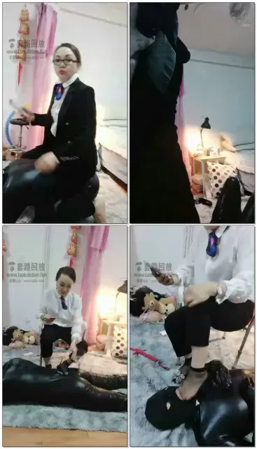 【乐爷】女上司oL狂踩男同事