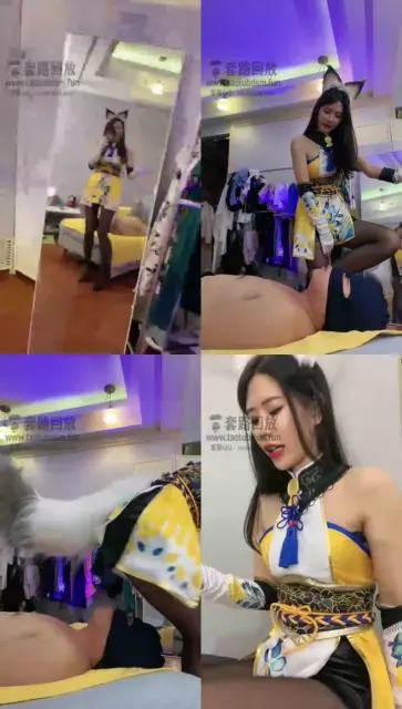 【芷晴】被绑架的玩具，重踩脖子坐脸踩头