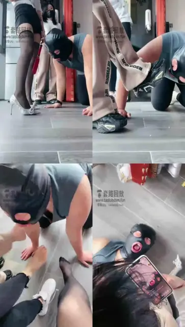 【大连欣妍S】三大s玩狗，口水3份喂食裸足黑色袜白棉袜舔