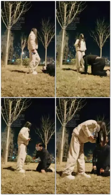 【猫神大人】户外调教暴打猥琐男