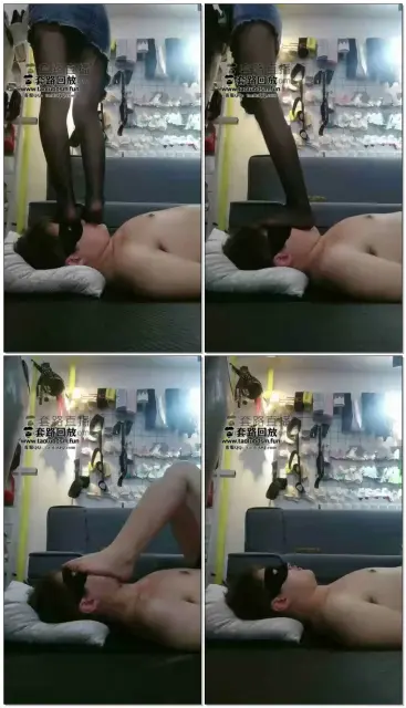 【傲柔】全体重踩脸踩脖子黑丝跳踩