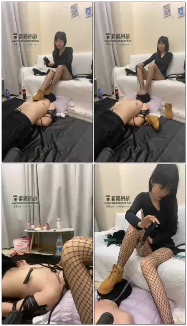 【灵猫s】调教捆绑垫脚踩头