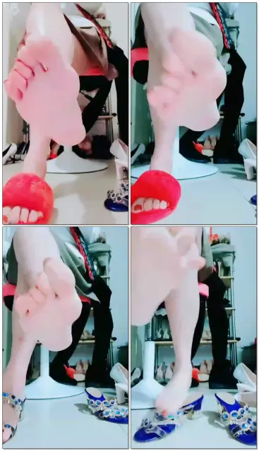 【智慧女神唤醒】裸脚拖鞋吐金辱母