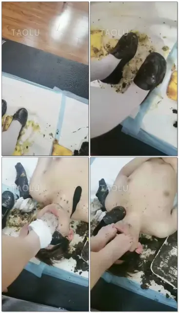 【傲柔】舔泥鞋底具水烟灰泥巴踩满狗脸手