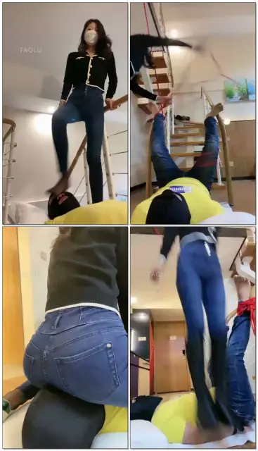 【虞姬】裤里丝做脸踩踏