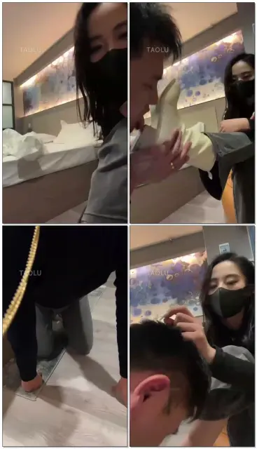 【不知名美女】惩罚局，舔白靴，暴力耳光