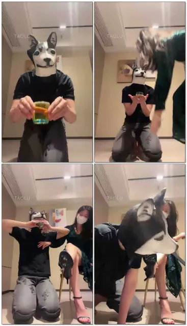 【禾未】浓圣水浇喂狗杂种犬化家奴第七弹